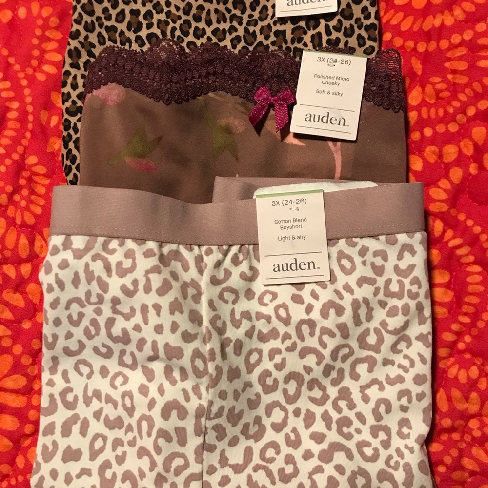 NWT Auden SET of 3 
Undies/Underwear/Panties